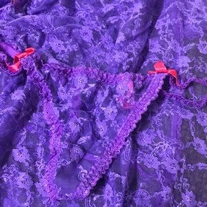 Thong NOTAGS L'Agent MONICA Purple Babydoll